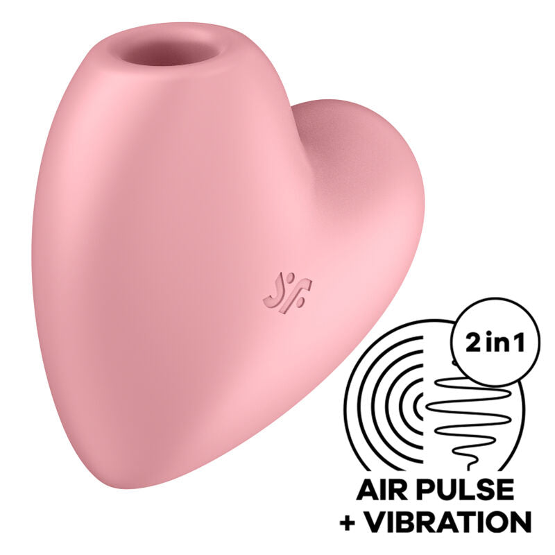 SATISFYER - CUTIE HEART STIMULATEUR ET VIBRATEUR BLEU