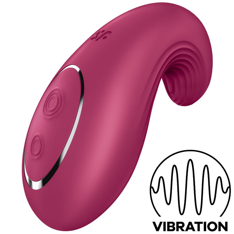 SATISFYER - VIBRATEUR À POSER DIPPIN DELIGHT BLEU