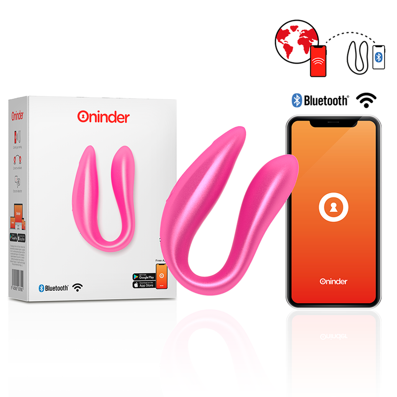ONINDER - LISBOA BLACK STIMULATEUR DE POINT G ET DE CLITORIS - APPLICATION GRATUITE