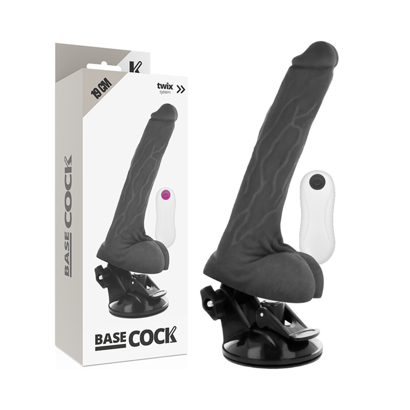BASECOCK - VIBRATEUR RÉALISTE TÉLÉCOMMANDE NATURELLE 19 CM -O- 4 CM