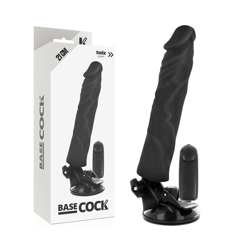 BASECOCK - VIBRATEUR RÉALISTE TÉLÉCOMMANDE NATURELLE 21 CM -O- 4 CM