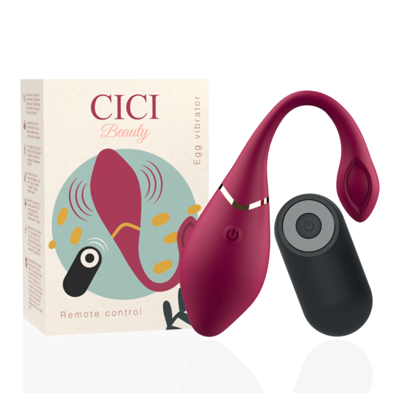CICI BEAUTY - ŒUF VIBRATEUR EN SILICONE DE QUALITÉ SUPÉRIEURE AVEC TÉLÉCOMMANDE