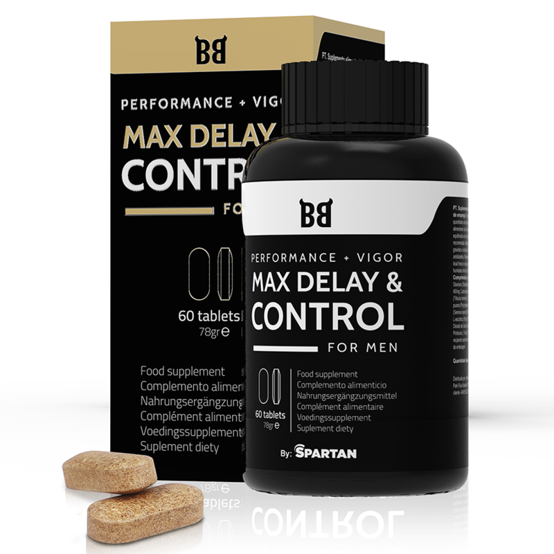 BLACK BULL - MAX DELAY & CONTROL PERFORMANCE MAXIMALE POUR HOMMES 60 CAPSULES