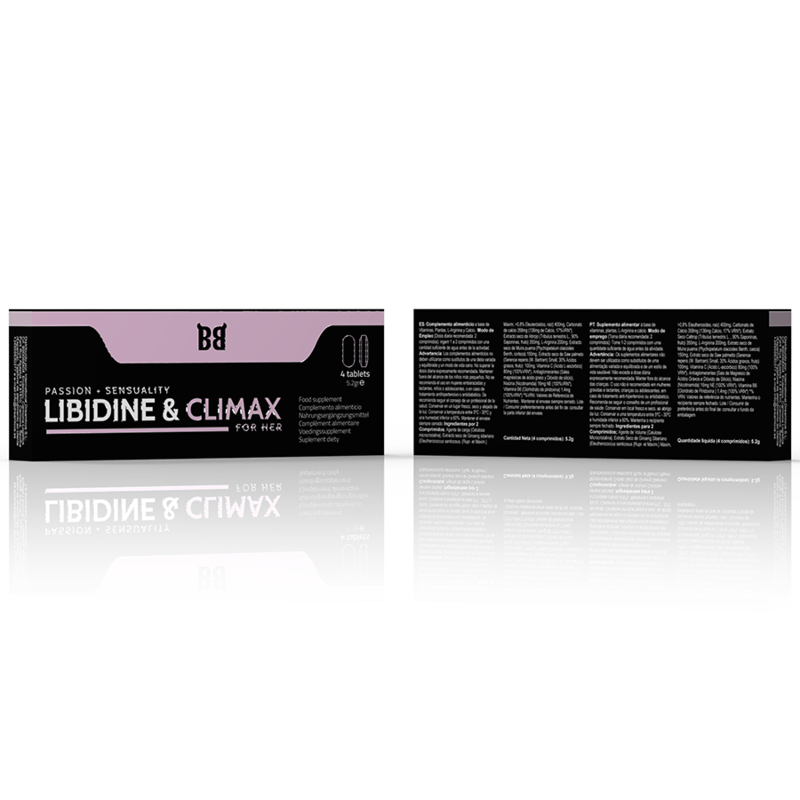 BLACK BULL - LIBIDINE & CLIMAX LIBIDO INCREASE FOR WOMEN 4 CAPSULES