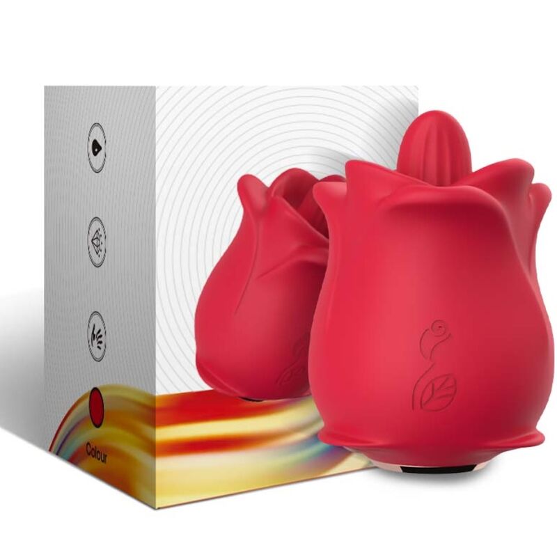 ARMONY - STIMULATEUR DE LANGUE VIBRANT ROSE 10 MODES ROUGE