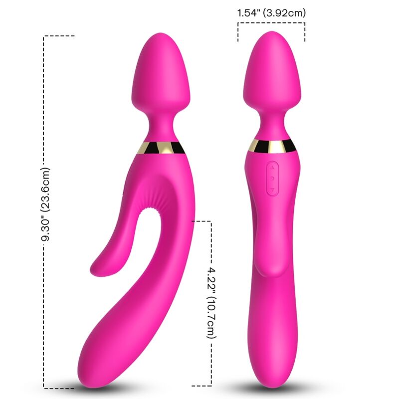 ARMONY - MASSEUR ET VIBRATEUR FUCHSIA RABBIT