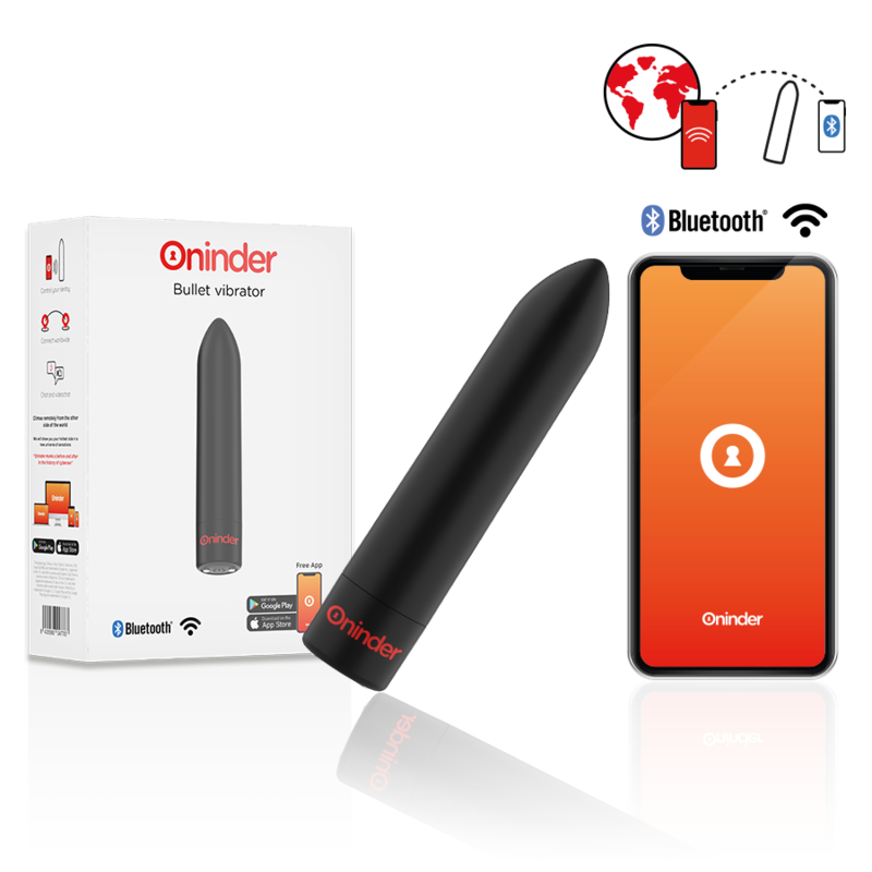 ONINDER - BERLIN VIBRATING BULLET BLACK - APPLICATION GRATUITE