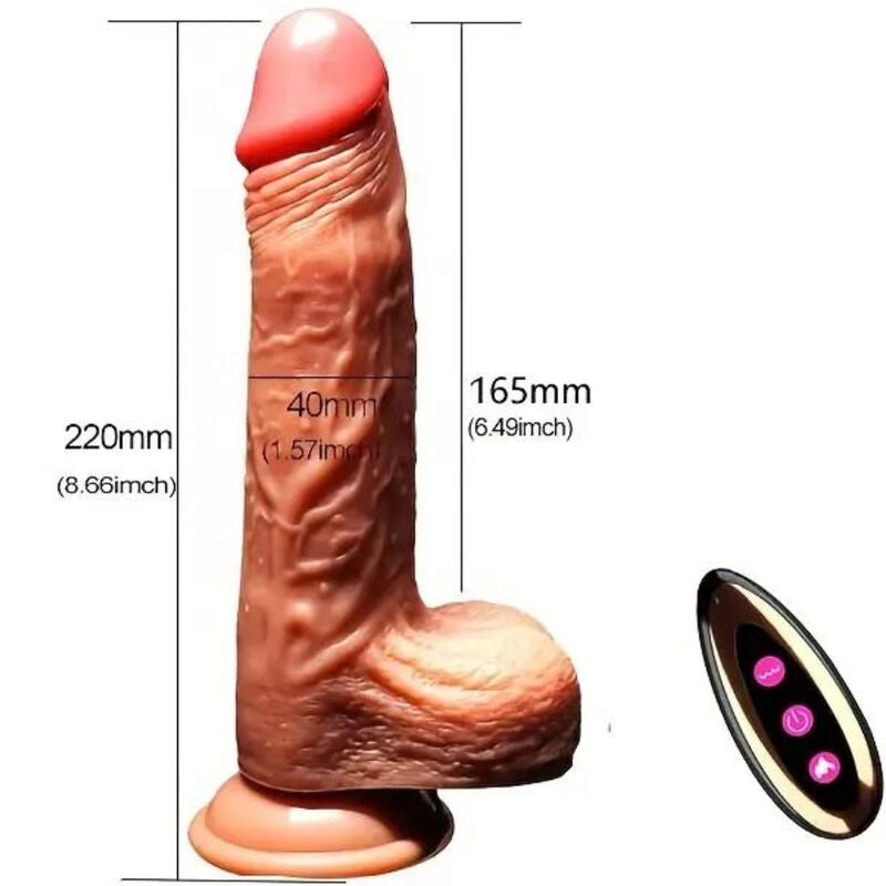 ARMONY - DILDO VIBRATEUR RÉALISTE & TÉLÉCOMMANDE À POUSSÉE 22,5 CM
