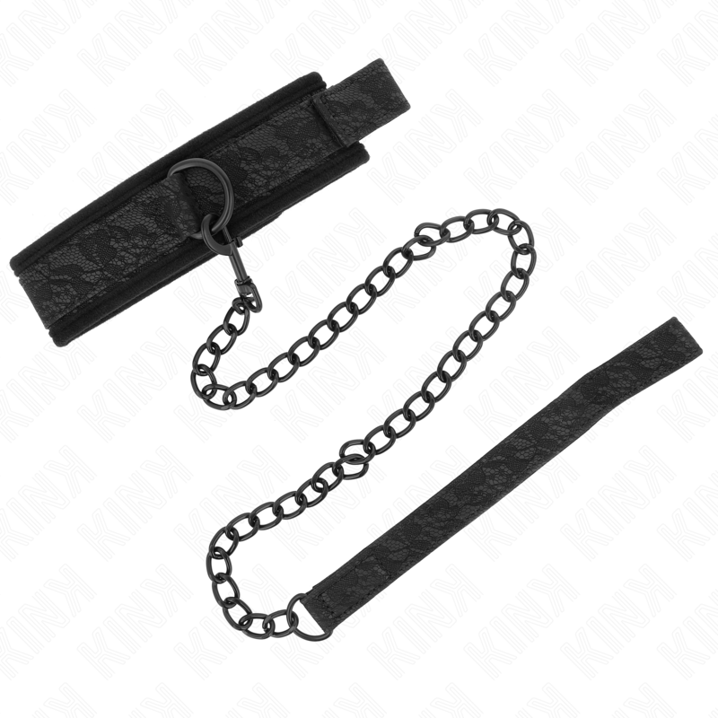 KINK - COLLIER AVEC LAISSE 77 CM MODÈLE DE BASE MODÈLE 5 RÉGLABLE 34-54 CM X 5 CM