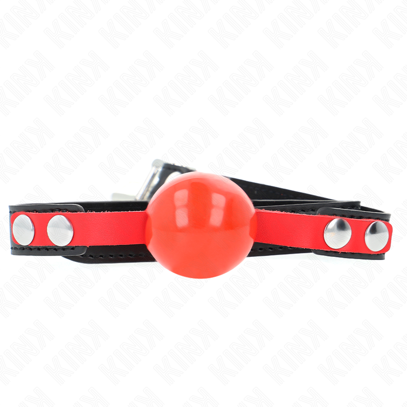 KINK - BÂILLON À BOULE 4 CM TPE SOUPLE MODÈLE 4 60 x 2 CM RÉGLABLE 37-52 CM