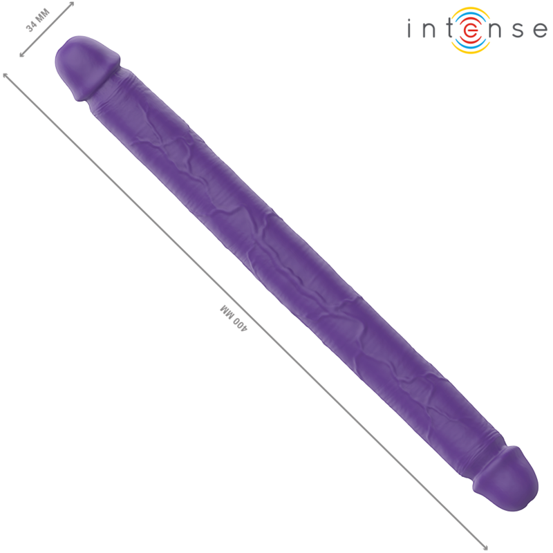 INTENSE - GUNTER DOUBLE GODE VIBRANT 40 CM VIOLET TÉLÉCOMMANDE