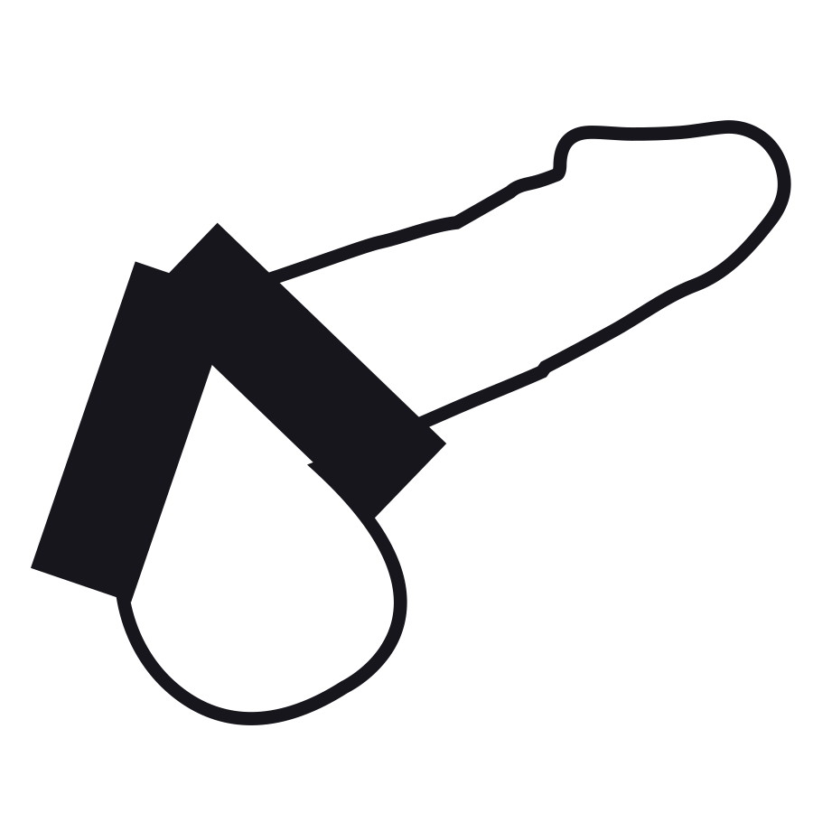 DARKNESS - FLEXIBLE DOUBLE PENIS RING