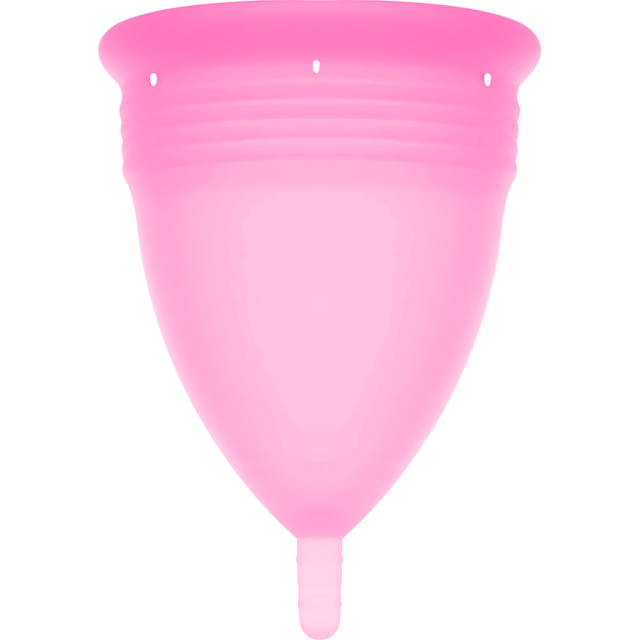 STERCUP - COUPE MENSTRUELLE ROSE EN SILICONE FDA - TAILLE L