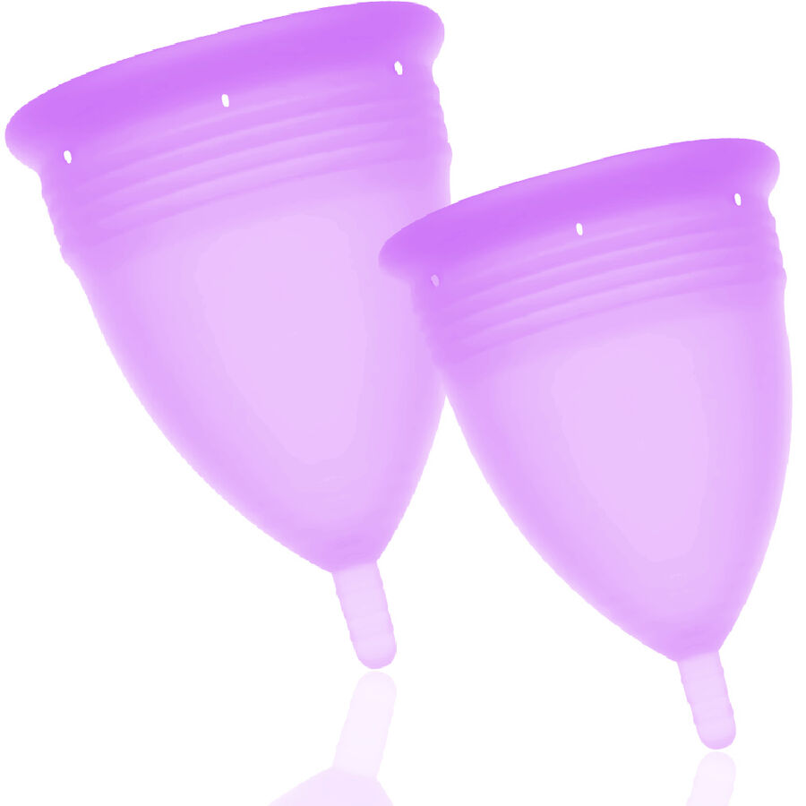 STERCUP - COUPE MENSTRUELLE EN SILICONE FDA TAILLE S + L LILAS
