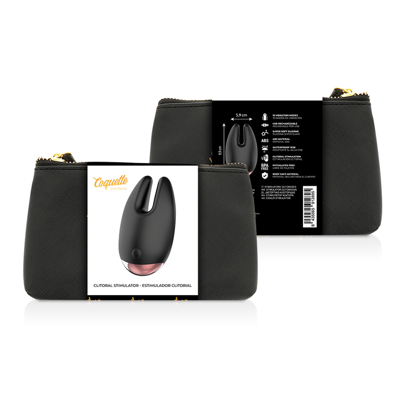 COQUETTE CHIC DESIRE - STIMULATEUR DE CLITORIS NOIR / OR