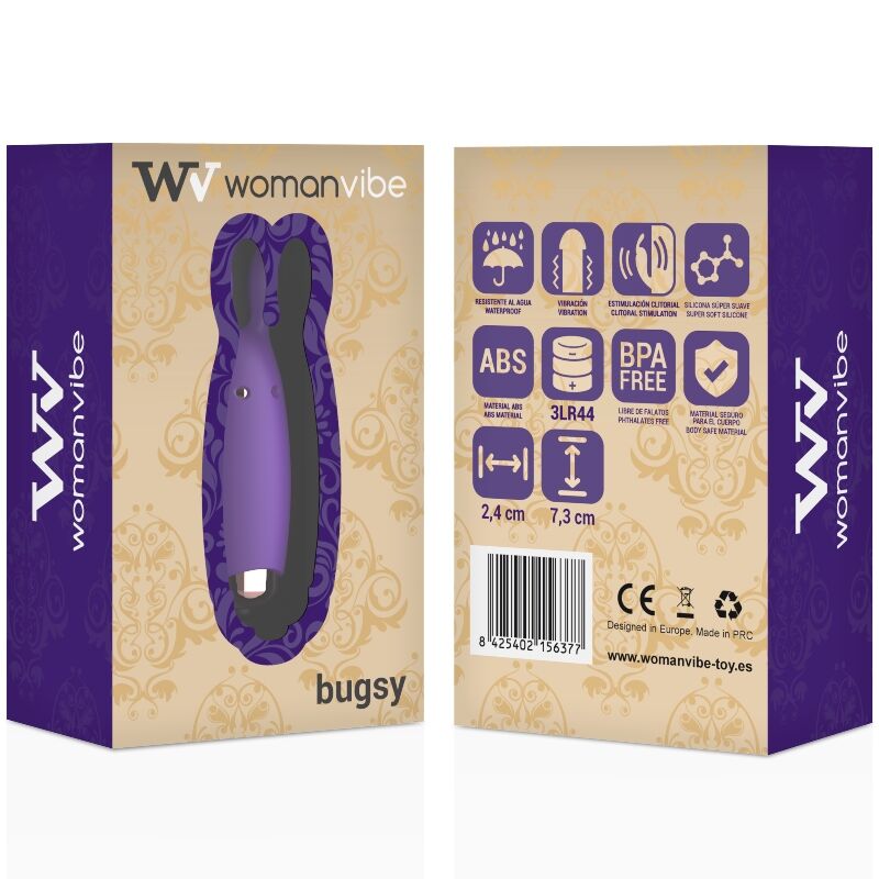 WOMANVIBE - BUGSY STIMULATEUR DE LAPIN EN SILICONE