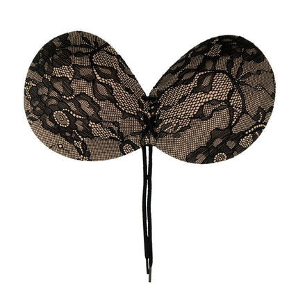 BYE-BRA - SOUTIEN-GORGE ADHÉSIF ENTRELACÉ &amp; BRODÉ BONNET A