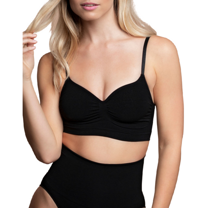 BYE-BRA - SOUTIEN-GORGE CONTRÔLE MOYEN SANS COUTURE NOIR TAILLE S