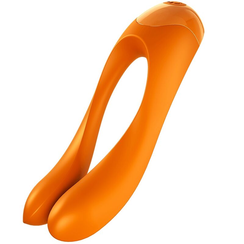 SATISFYER - CANDY CANE FINGER VIBRATOR ORANGE