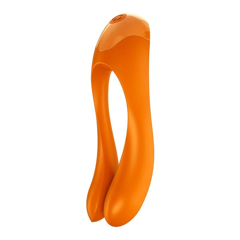 SATISFYER - CANDY CANE FINGER VIBRATOR ORANGE