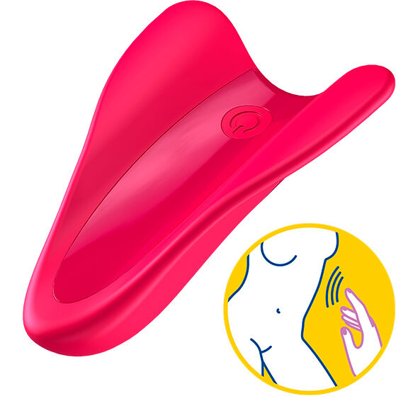 SATISFYER - VIBRATEUR DE DOIGTS HIGH FLY FUCHSIA