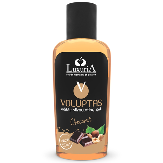 INTIMATELINE LUXURIA - VOLUPTAS GEL DE MASAJE COMESTIBLE EFECTO CALENTAMIENTO - CHOCOLATE 100 ML