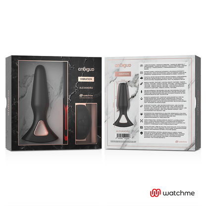 ANBIGUO - WATCHME REMOTE CONTROL VIBRATING ANAL PLUG ALEXANDRU