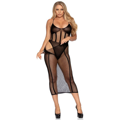 LEG AVENUE - BODYSUIT AND SKIRT SET ONE SIZE