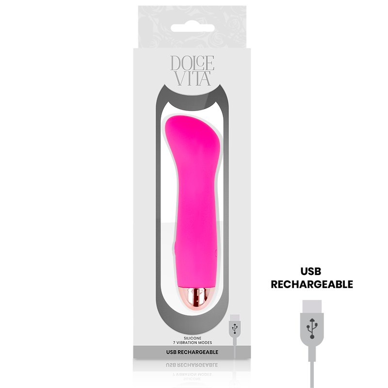 DOLCE VITA - VIBRADOR RECARGABLE ONE PINK 7 VELOCIDADES