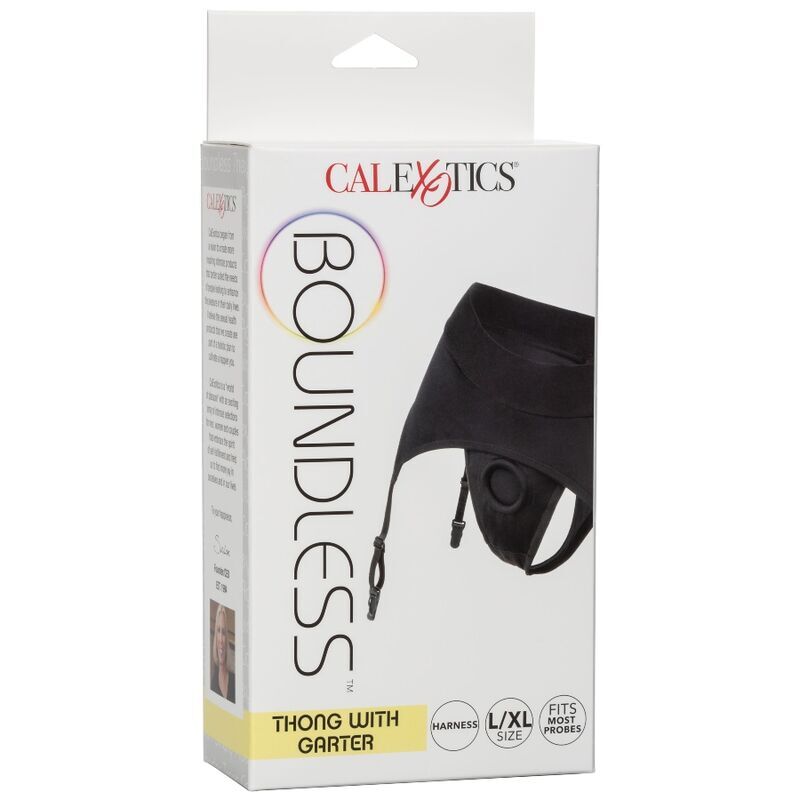 CALEXOTICS - STRING BOUNDLESS AVEC JARRETELLE L/XL