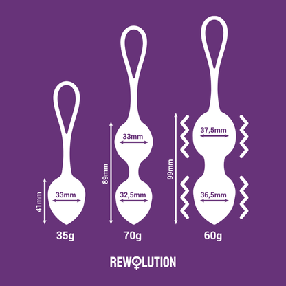 REWOLUTION - BOULES VIBRATOIRES REWOBEADS AVEC TÉLÉCOMMANDE ET TECHNOLOGIE WATCHME