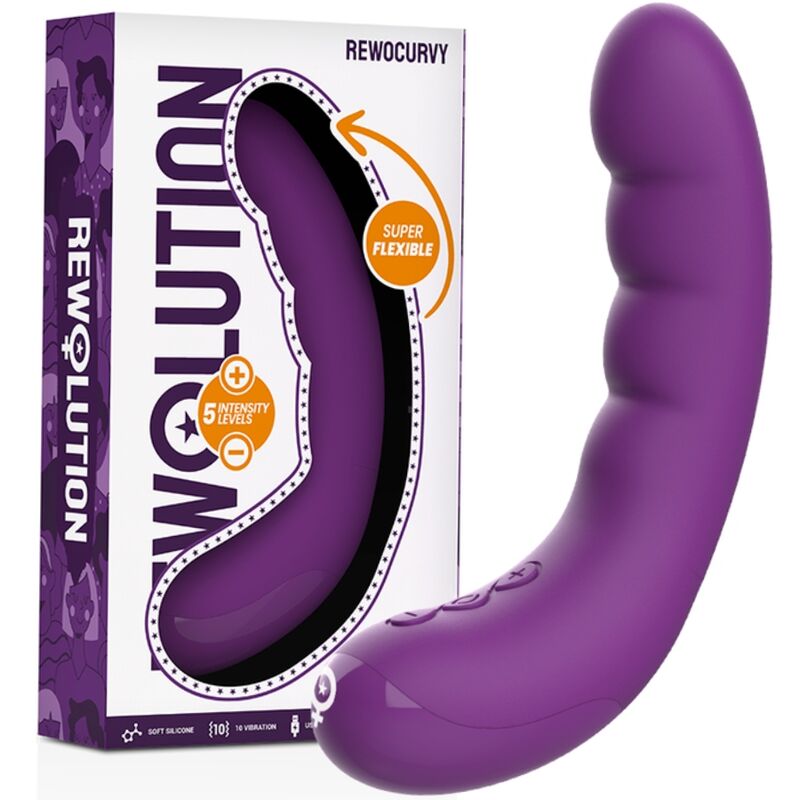 REWOLUTION - VIBRADOR FLEXIBLE RECARGABLE REWOCURVY