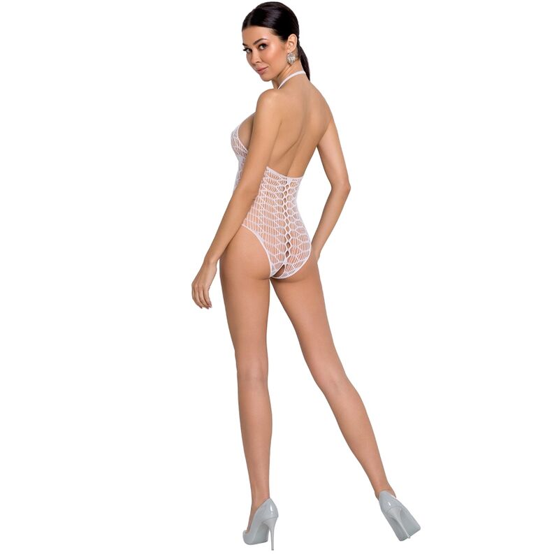 PASIÓN - MUJER BS087 BODYSTOCKING BLANCO TALLA UNICA