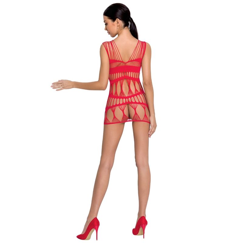 PASIÓN - MUJER BS089 BODYSTOCKING ROJO TALLA UNICA