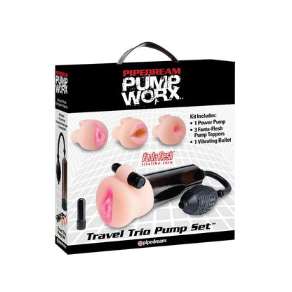 JUEGO DE BOMBAS DE VIAJE PUMP WORX TRAVEL TRIO