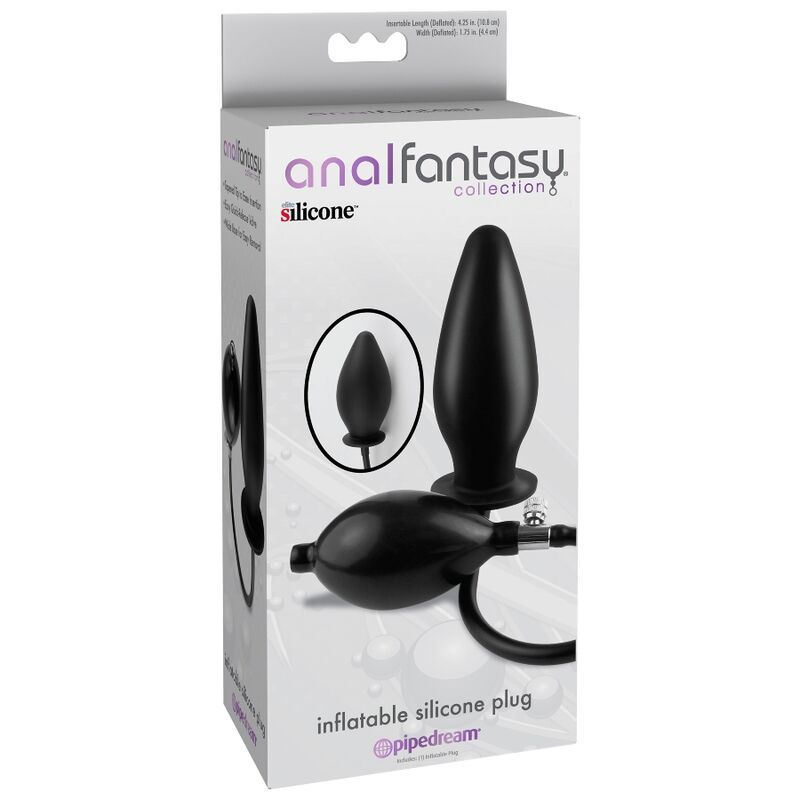 FANTASÍA ANAL - PLUG DE SILICONA INFLABLE