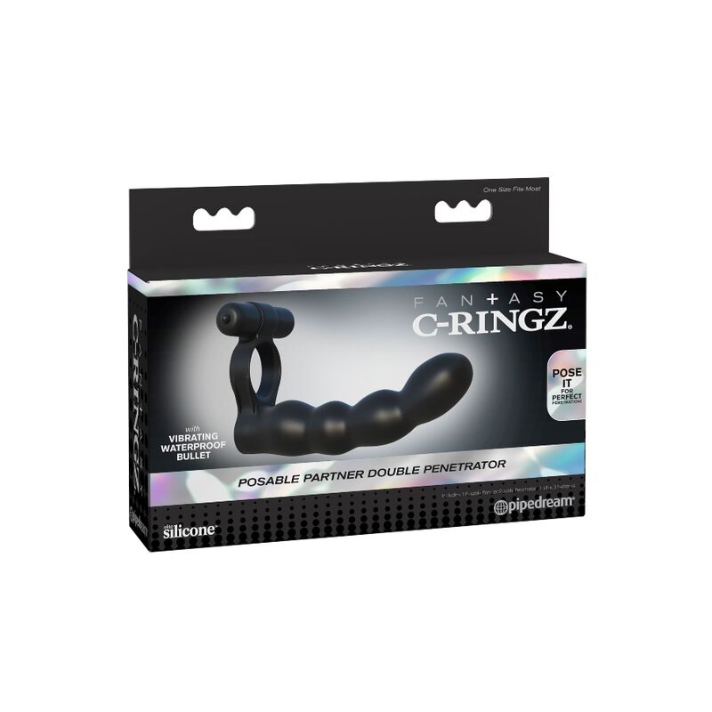 FANTASY C-RINGZ - DOUBLE PÉNÉTRATEUR POSABLE