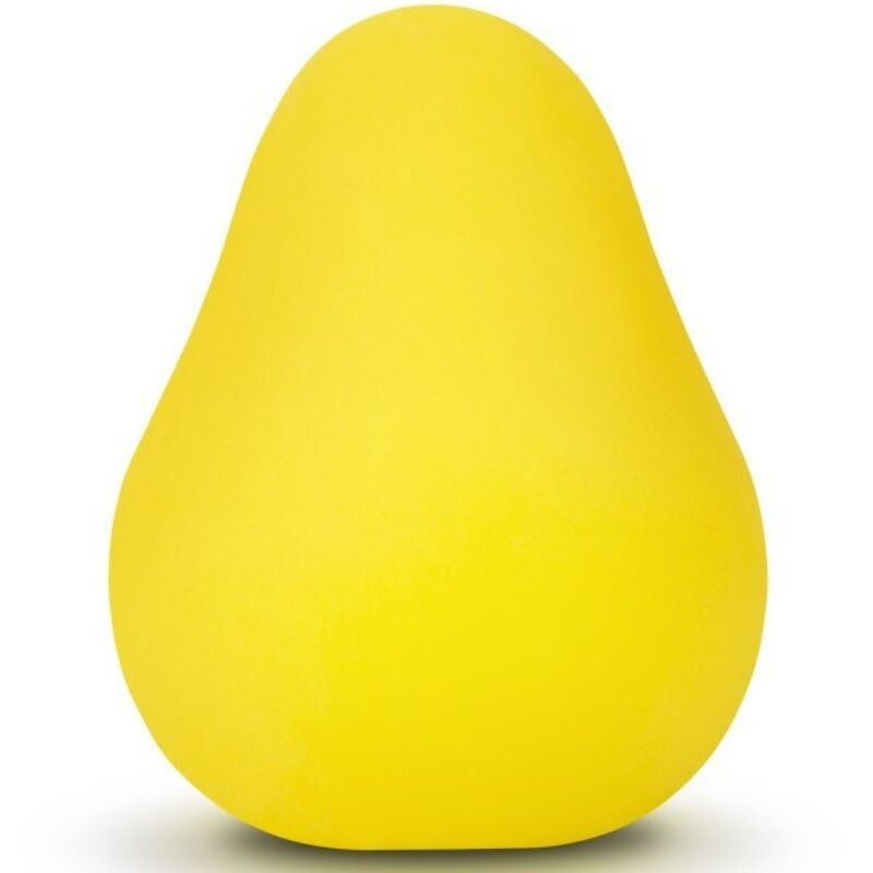 G-VIBE - ŒUF MASTURBATEUR TEXTURÉ JAUNE RÉUTILISABLE