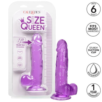 CALEXOTICS - SIZE QUEEN DILDO VIOLET 15,3 CM