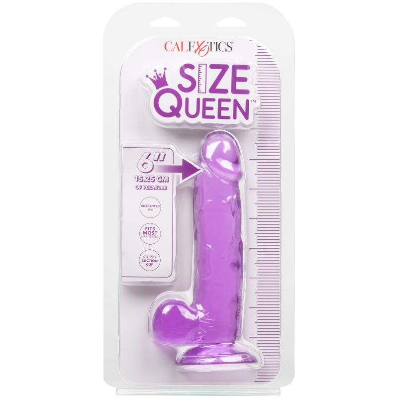 CALEXOTICS - SIZE QUEEN DILDO VIOLET 15,3 CM