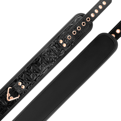 BEGME - COLLIER EN CUIR VEGAN PREMIUM ÉDITION NOIRE AVEC DOUBLURE EN NÉOPRÈNE