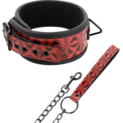 BEGME - COLLAR DE CUERO VEGANO PREMIUM RED EDITION CON FORRO DE NEOPRENO