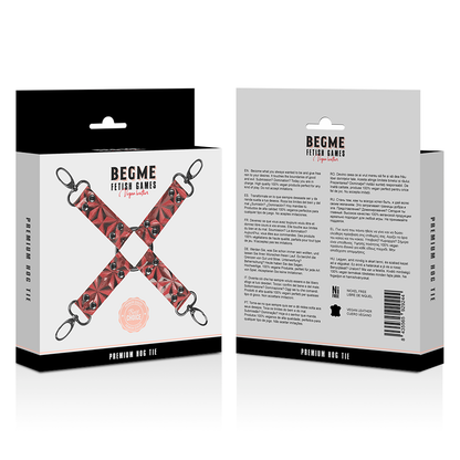 BEGME - CORBATA DE CUERO VEGANO PREMIUM EDICIÓN ROJA