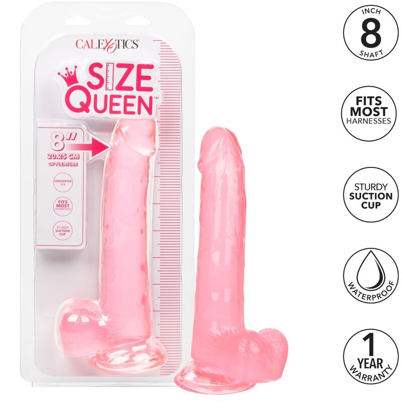 CALEXOTICS - SIZE QUEEN DILDO PINK 20.3 CM