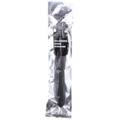 ALL BLACK - DOUCHE ANAL EN SILICONE PERLÉE 27 CM