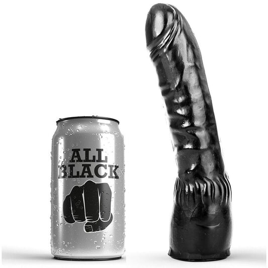 ALL BLACK - DILDO NOIR RÉALISTE 20 CM