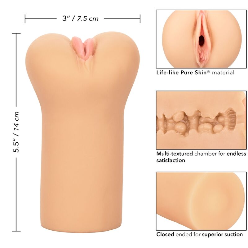 CALEXOTICS - ACARICIADOR DE VULVA SIN LÍMITES PIEL CLARA