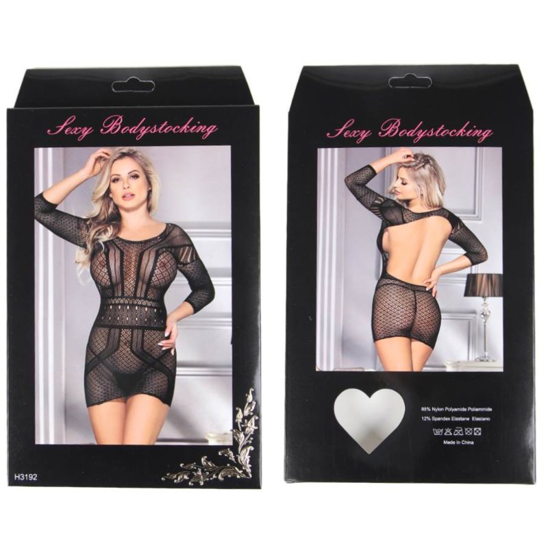 LINGERIE REINE - ROBE BODY EN RÉSILLE S/L