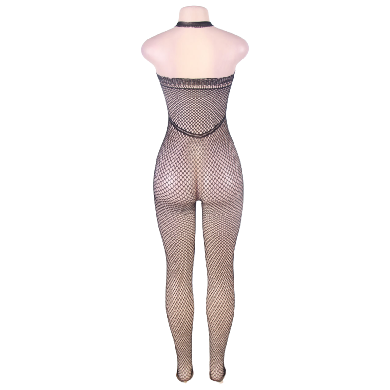 LINGERIE REINE - BODYSTOCKING COL LICOU ET DOS OUVERT S/L