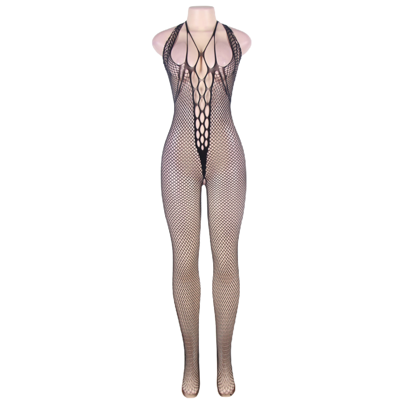 LINGERIE REINE - BODYSTOCKING COL LICOU ET DOS OUVERT S/L